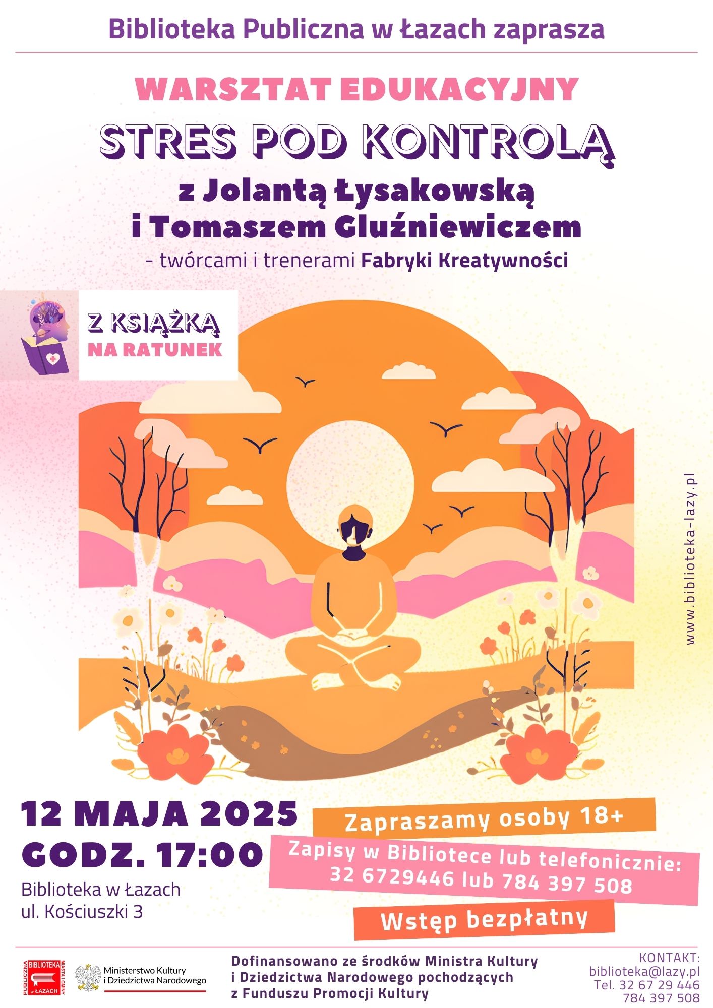 Warsztat edukacyjny Stres pod kontrolą – zapowiedź