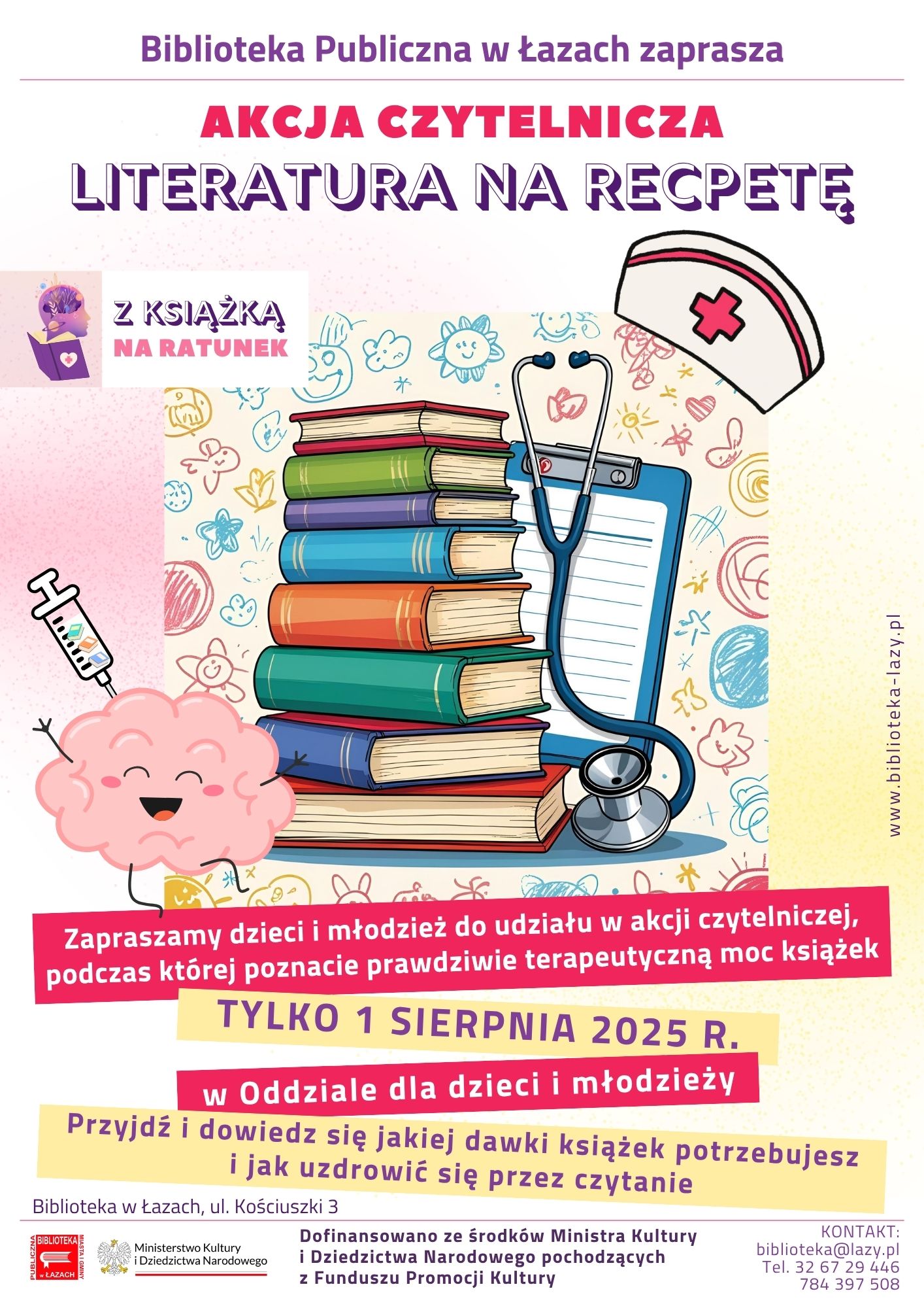 Literatura na receptę – zapowiedź akcji promującej czytelnictwo