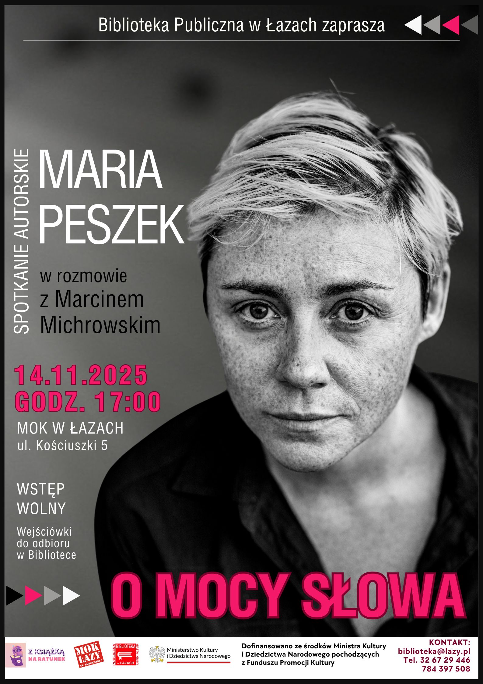 O mocy słowa: spotkanie autorskie z Marią Peszek – zapowiedź