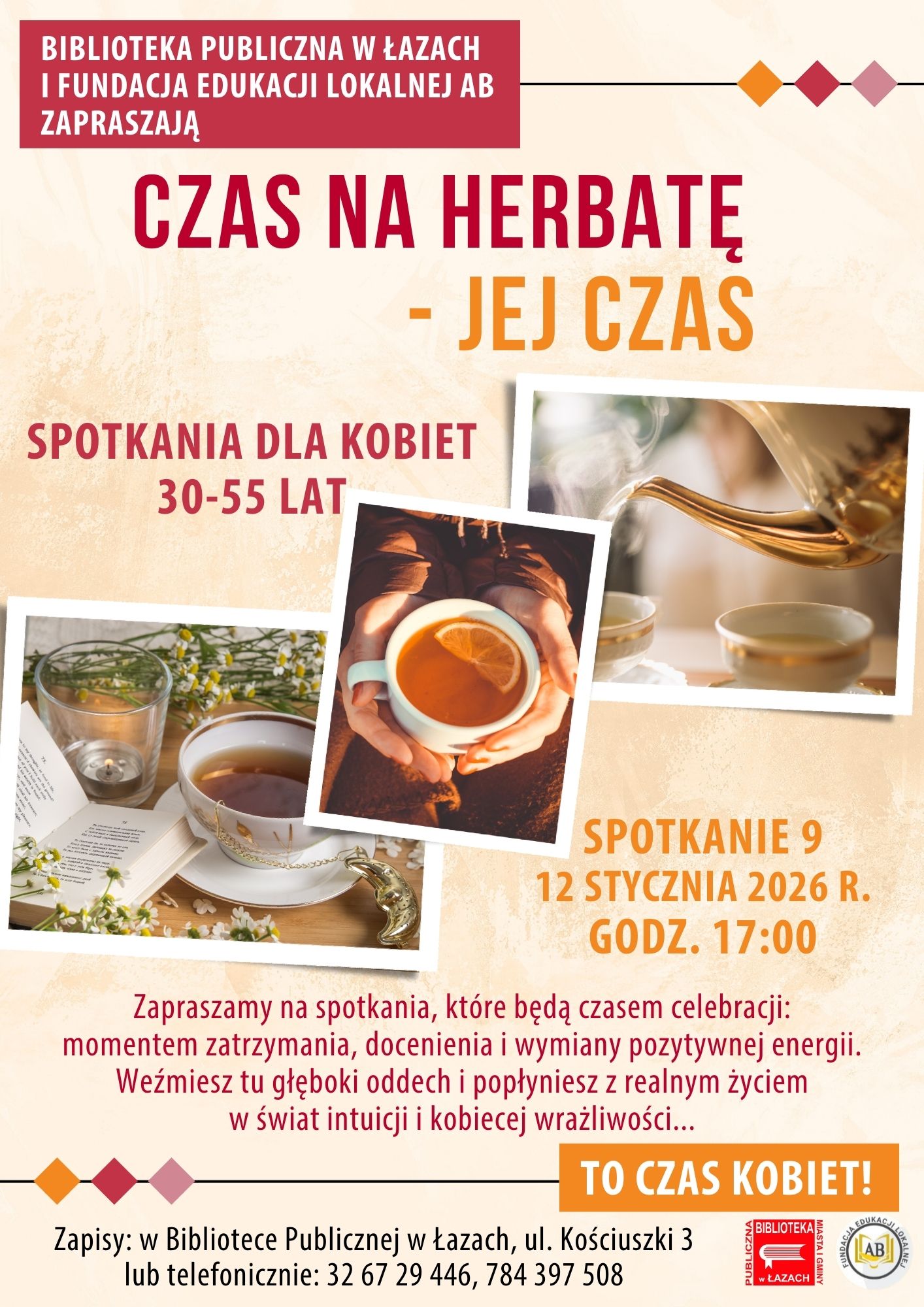 Czas na herbatę – jej czas: spotkanie dziewiąte – zapowiedź