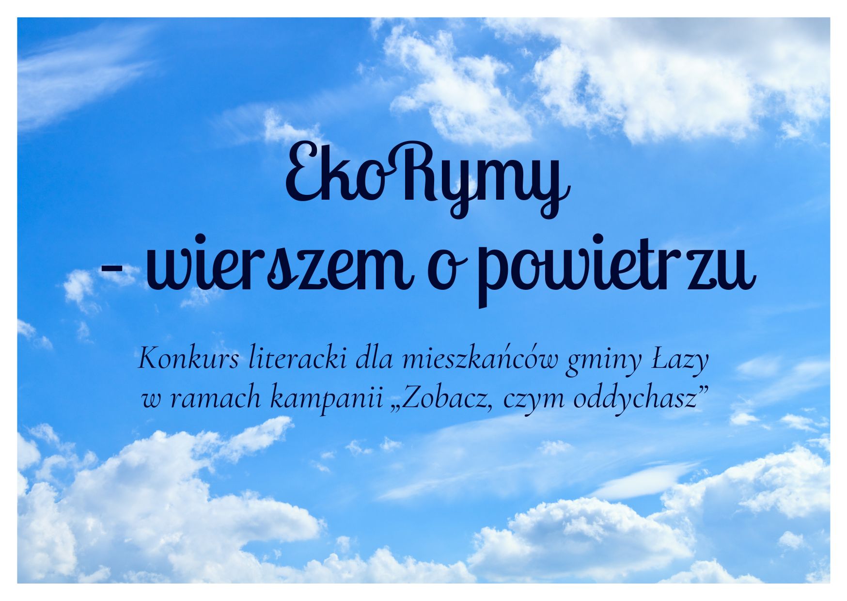 Konkurs literacki EkoRymy – zapowiedź