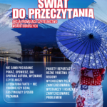 Grafika zapowiadająca akcję promującą czytelnictwo Świat do przeczytania w ramach projektu Na granicy faktów