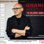 Plakat zapowiadający spotkanie autorskie Granice milczenia z Marcinem Margielewskim, które odbędzie się 15 października 2026 roku o godzinie 17